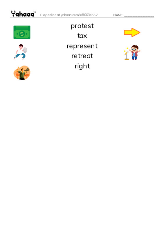 RAZ Vocabulary X: Seeds of Revolution(1) PDF three columns match words