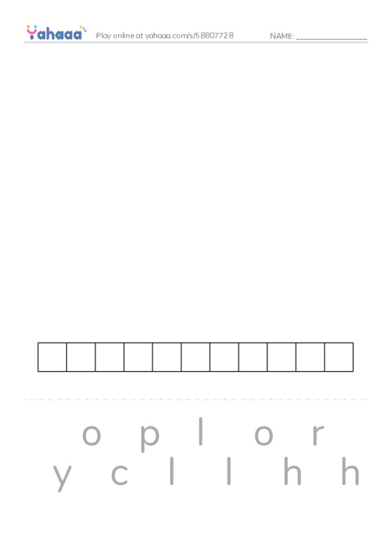 RAZ Vocabulary X: The Amazing Undersea Food Web2 PDF word puzzles worksheet