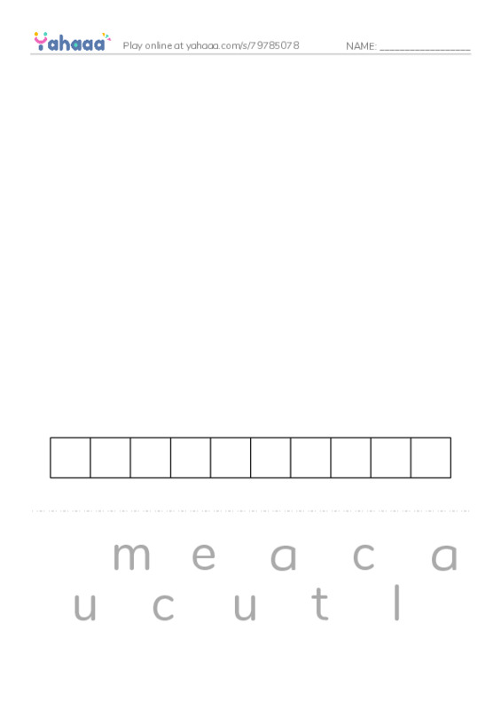 RAZ Vocabulary X: The Eruption of Mount Shasta PDF word puzzles worksheet