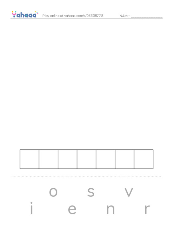 RAZ Vocabulary X: The Gettysburg Address2 PDF word puzzles worksheet