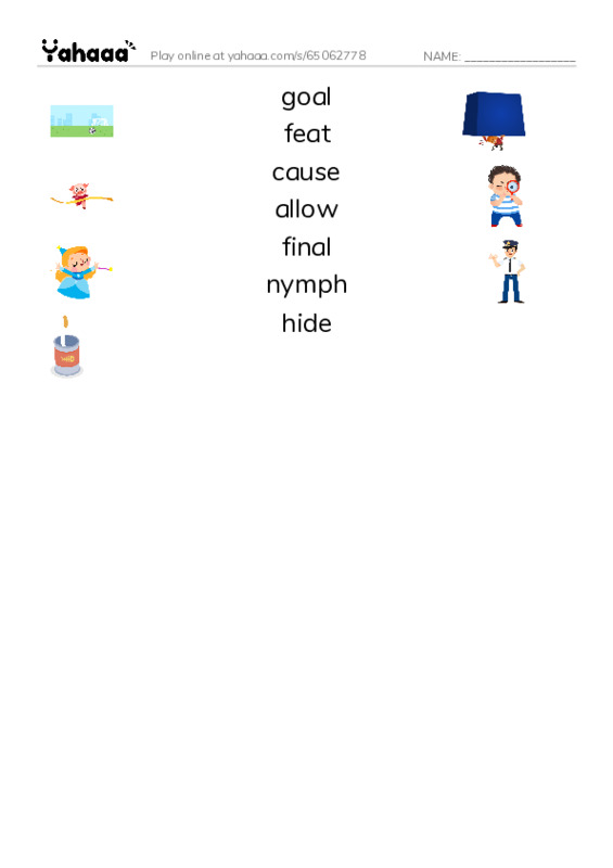 RAZ Vocabulary X: The Labors of Hercules PDF three columns match words