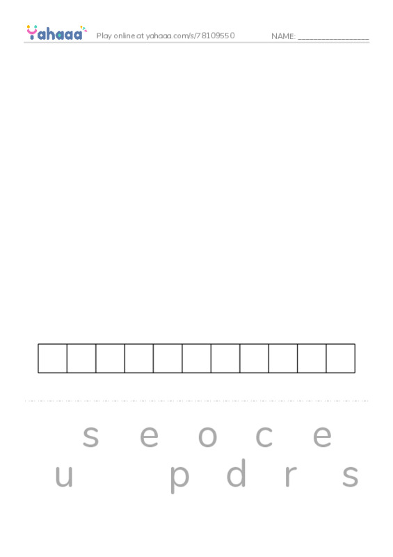 RAZ Vocabulary X: The School Versus James Holt2 PDF word puzzles worksheet