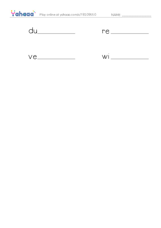 RAZ Vocabulary X: The School Versus James Holt2 PDF worksheet writing row