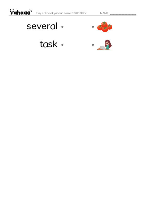 RAZ Vocabulary X: The Transcontinental Railroad PDF link match words worksheet