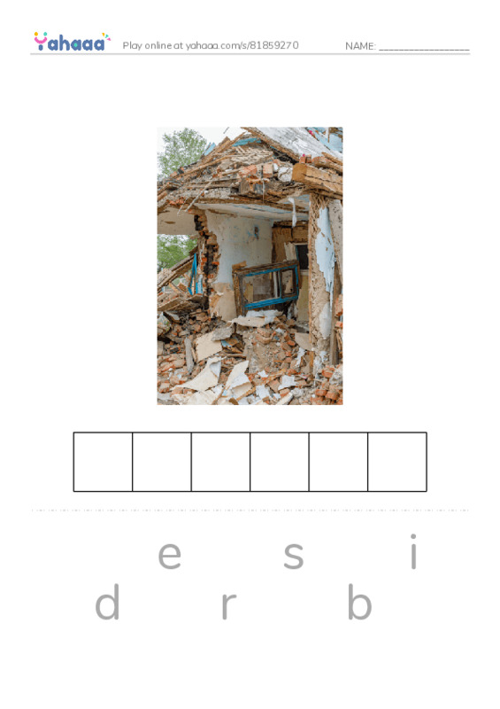 RAZ Vocabulary Y: 911 A Dark Day PDF word puzzles worksheet