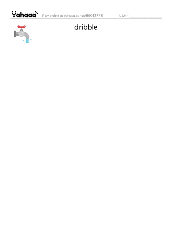 RAZ Vocabulary Y: Basketball PDF three columns match words