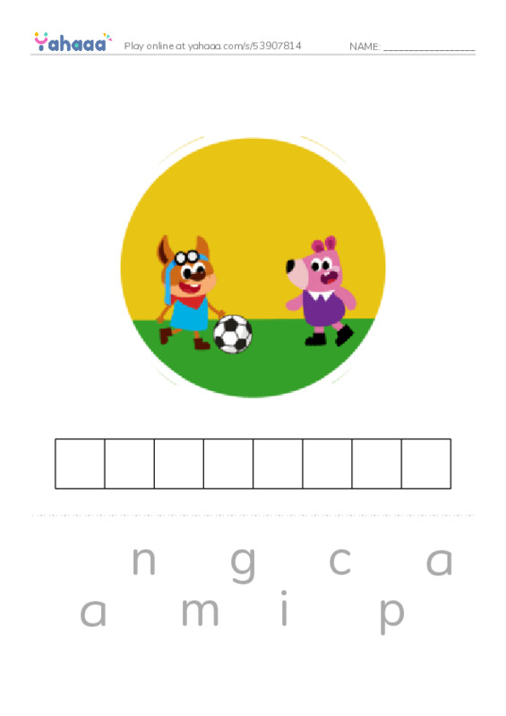 RAZ Vocabulary Y: Hungry Right Here PDF word puzzles worksheet