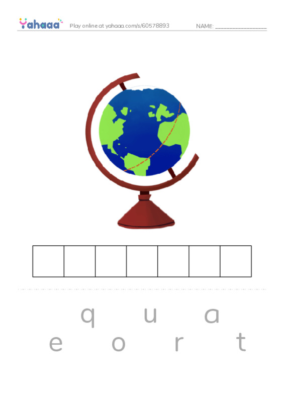 RAZ Vocabulary Y: Kenya PDF word puzzles worksheet