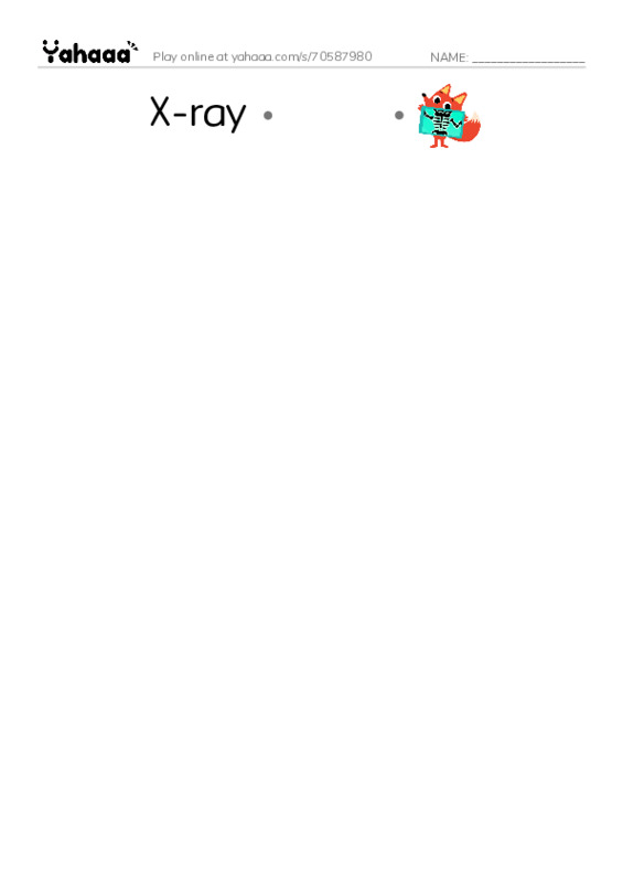 RAZ Vocabulary Y: Marie Curie PDF link match words worksheet