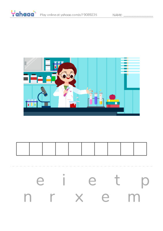 RAZ Vocabulary Y: Meegor and the Master PDF word puzzles worksheet