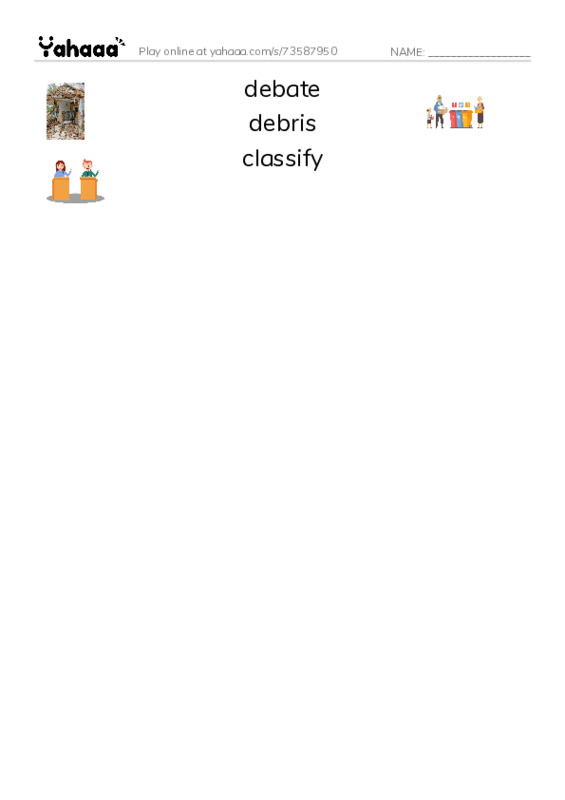 RAZ Vocabulary Y: Neil deGrasse Tyson Star Man PDF three columns match words