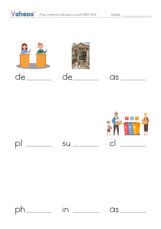 RAZ Vocabulary Y: Neil deGrasse Tyson Star Man PDF worksheet to fill in words gaps