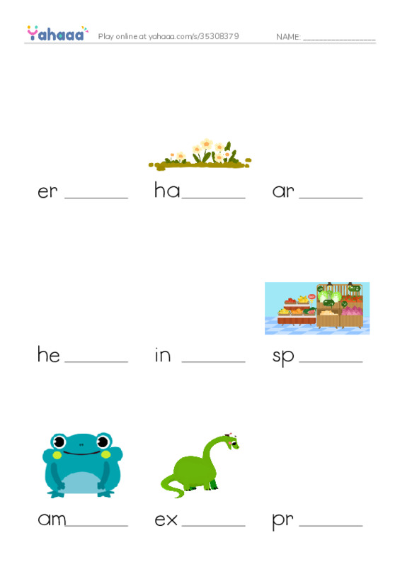 RAZ Vocabulary Y: Prehistoric Giants Other Than Dinosaurs PDF worksheet to fill in words gaps
