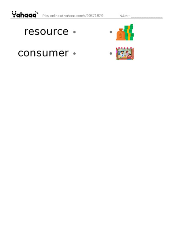 RAZ Vocabulary Y: Seven Billion and Counting PDF link match words worksheet