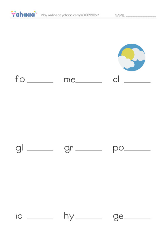 RAZ Vocabulary Y: What Do You Think About Climate Change PDF worksheet to fill in words gaps