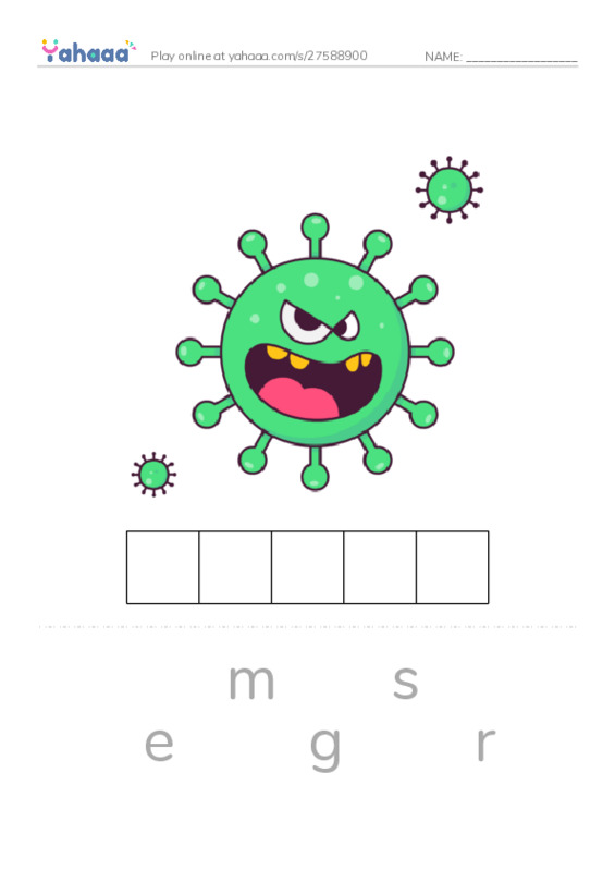 RAZ Vocabulary Z: Influenza PDF word puzzles worksheet