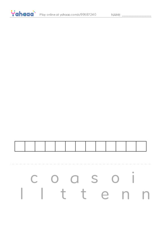 RAZ Vocabulary Z: Leo the Lion PDF word puzzles worksheet