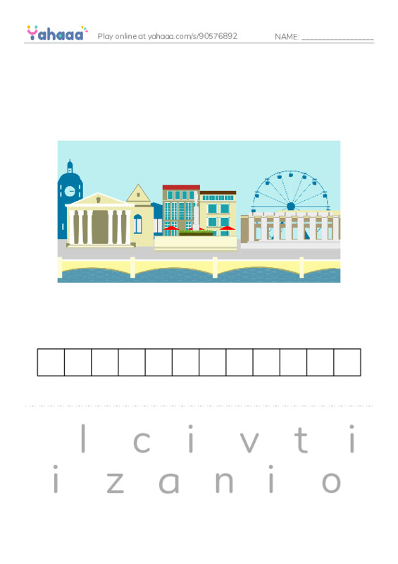 RAZ Vocabulary Z: M Is for Mexico PDF word puzzles worksheet