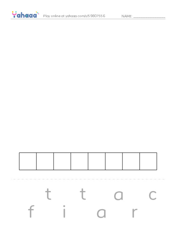 RAZ Vocabulary Z: The Mystery of King Tut PDF word puzzles worksheet