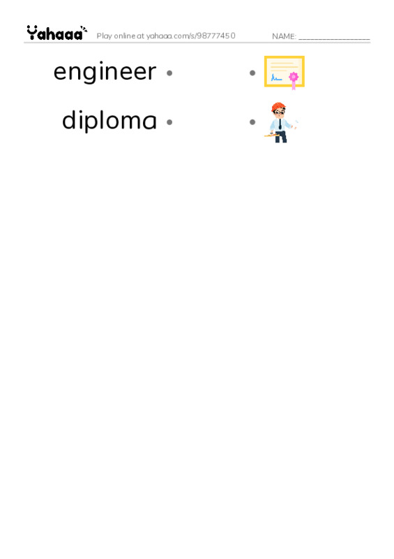 RAZ Vocabulary Z: The Nobel Prize PDF link match words worksheet