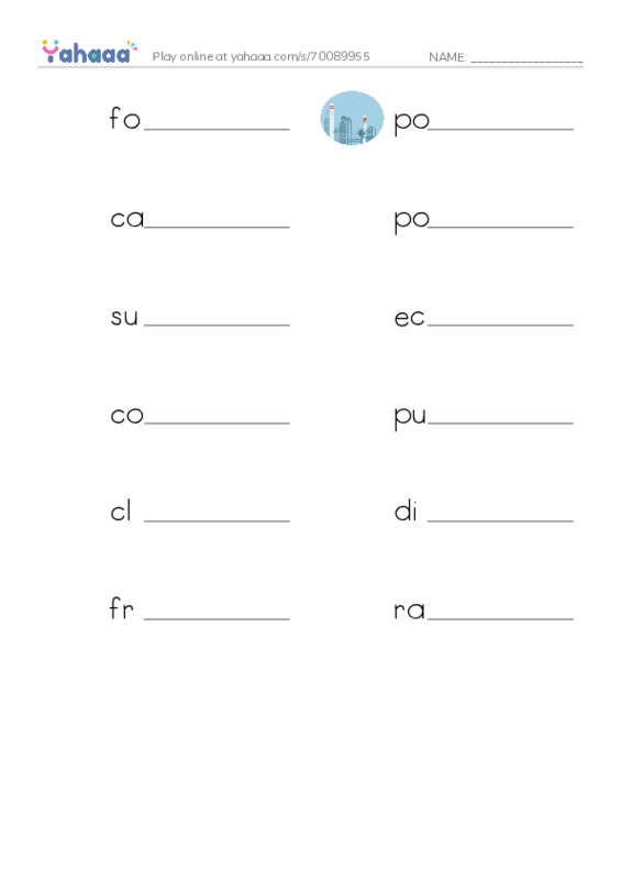 RAZ Vocabulary Z: What Is Water Worth PDF worksheet writing row