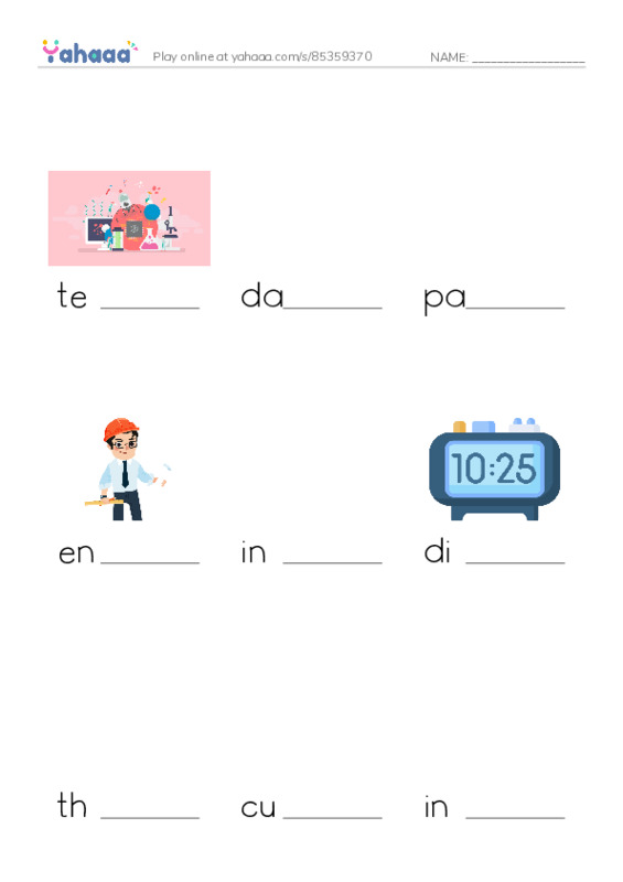 RAZ Vocabulary Z: You Can Print iWhati PDF worksheet to fill in words gaps