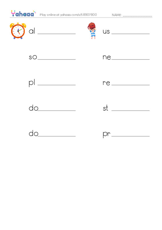 Let's GO 3: Unit 6 What Time Is It? PDF worksheet writing row