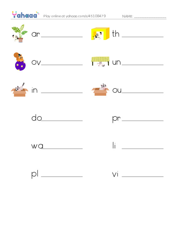 Let's GO 4: Unit 5 Outdoors and Indoors PDF worksheet writing row