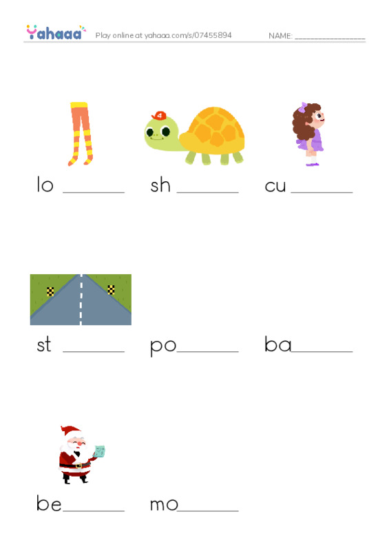 Let's GO 4: Unit 6 Hair styles PDF worksheet to fill in words gaps