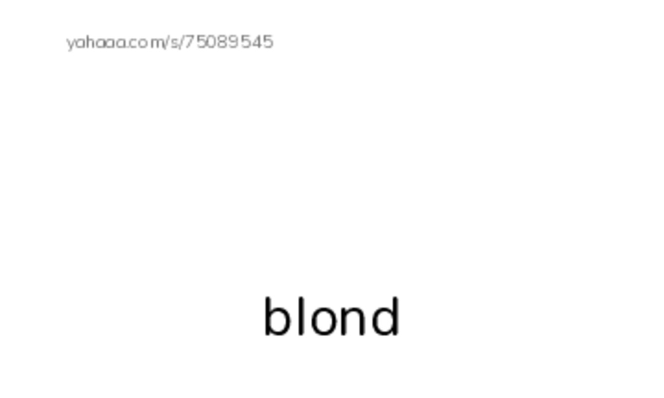 Let's GO 4: Unit 6 Hair color PDF index cards with images