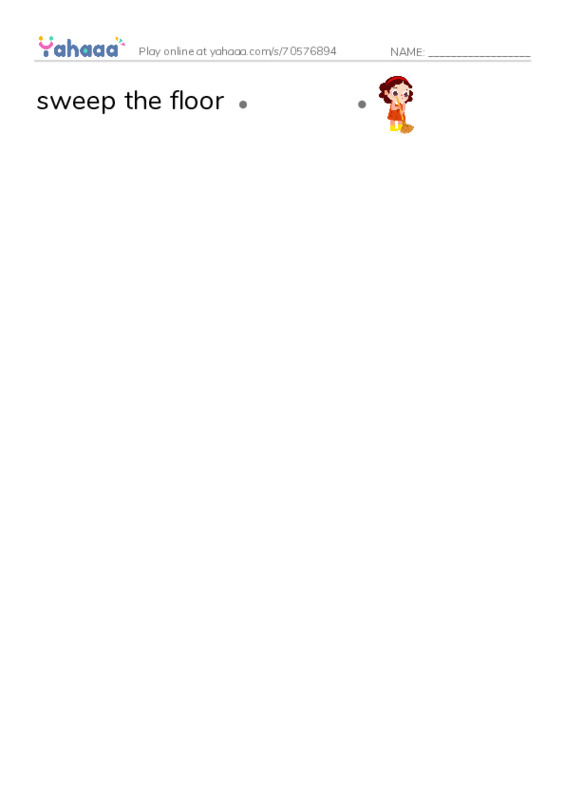 Let's GO 4: Unit 8 Work and Play PDF link match words worksheet