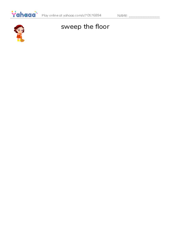 Let's GO 4: Unit 8 Work and Play PDF three columns match words