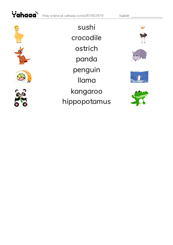 Let's GO 5: Unit 8 New Experiences PDF three columns match words