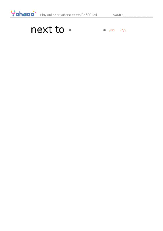 Let's GO 6: Unit 4 Around Town PDF link match words worksheet