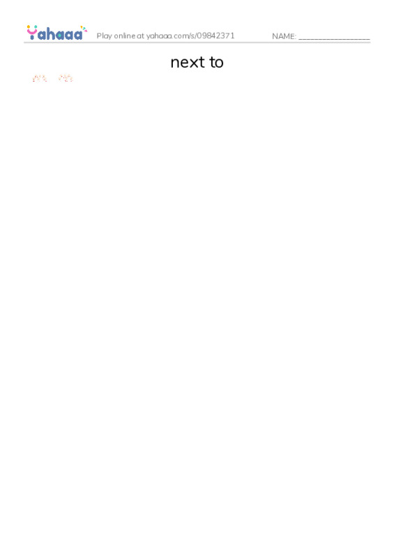 Let's GO 6: Unit 4 Around Town PDF three columns match words