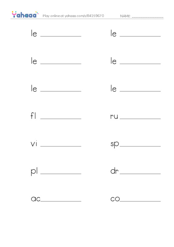 Let's GO 6: Unit 7 About Me PDF worksheet writing row