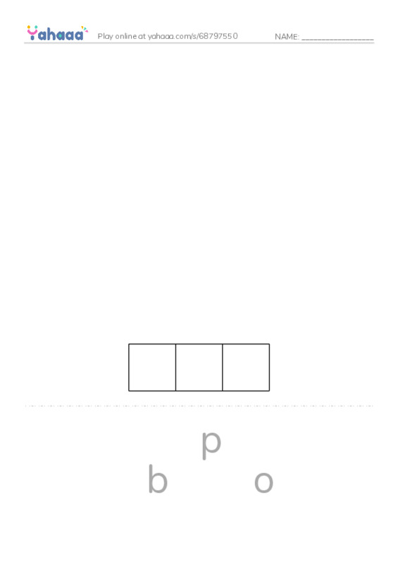 Word Families: op PDF word puzzles worksheet