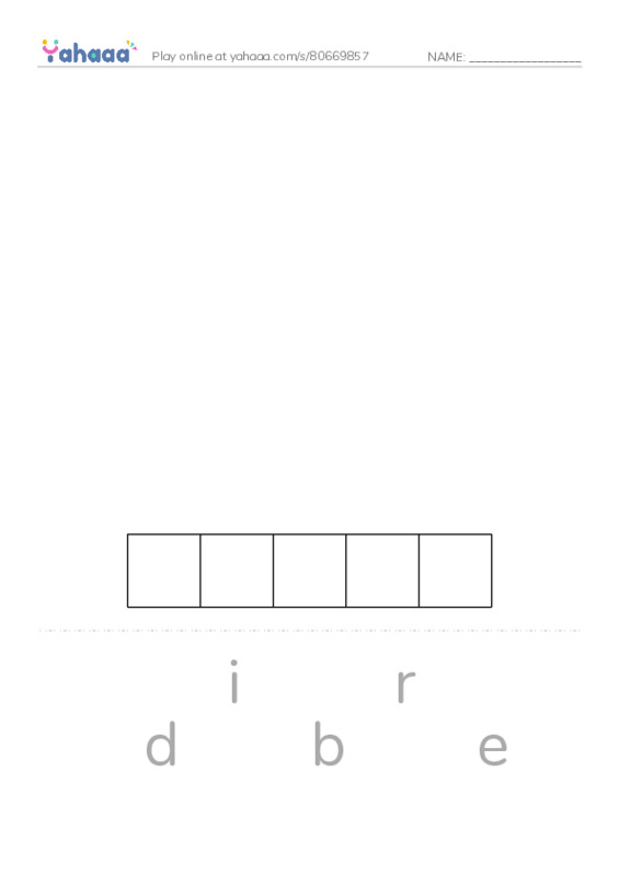 Word Families: ide PDF word puzzles worksheet