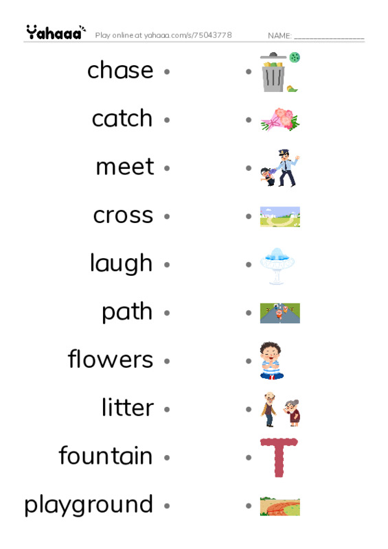 FF3 UNIT 10 VOCAB PDF link match words worksheet