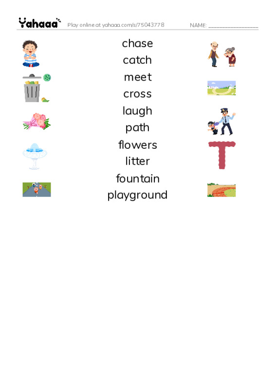 FF3 UNIT 10 VOCAB PDF three columns match words