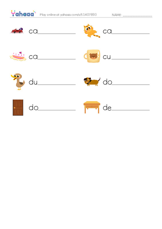 Phonics: Letter C-D PDF worksheet writing row