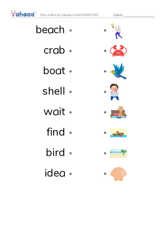 unit15 PDF link match words worksheet