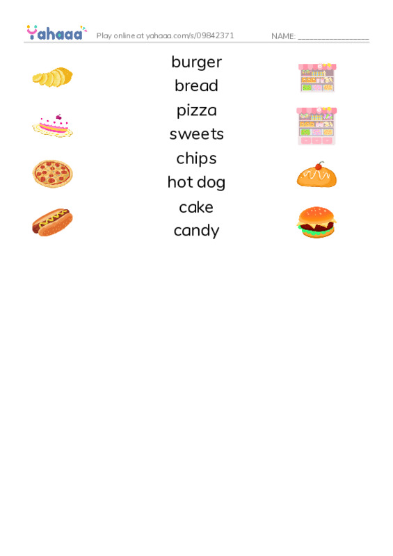 Foods NOT to eat PDF three columns match words