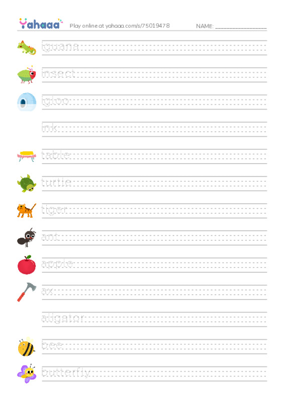 a b t c i PDF write between the lines worksheet
