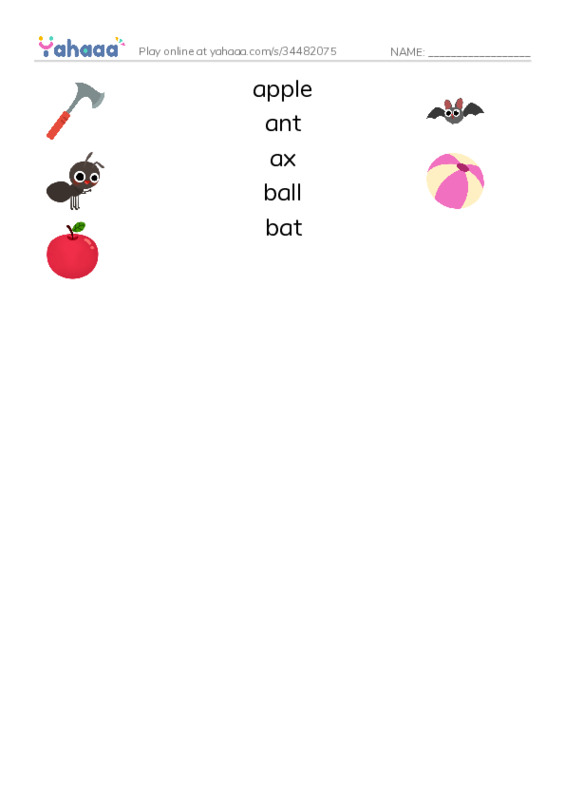  PDF three columns match words