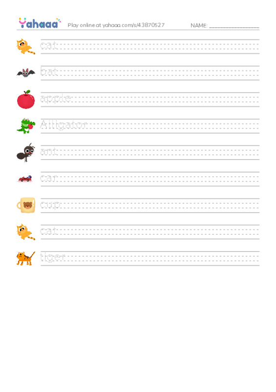 PDF write between the lines worksheet