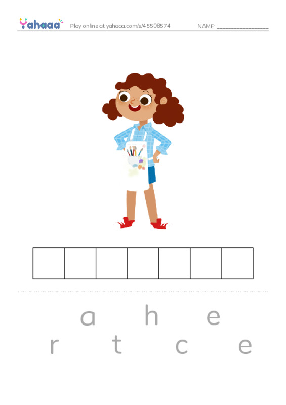 Review letter T and U PDF word puzzles worksheet