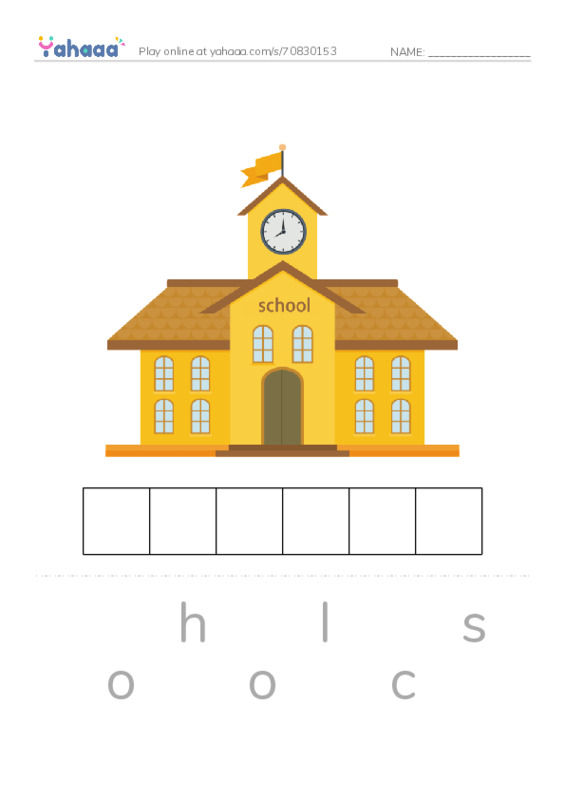 my school PDF word puzzles worksheet