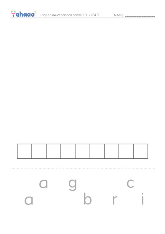 Phonics 1 PDF word puzzles worksheet