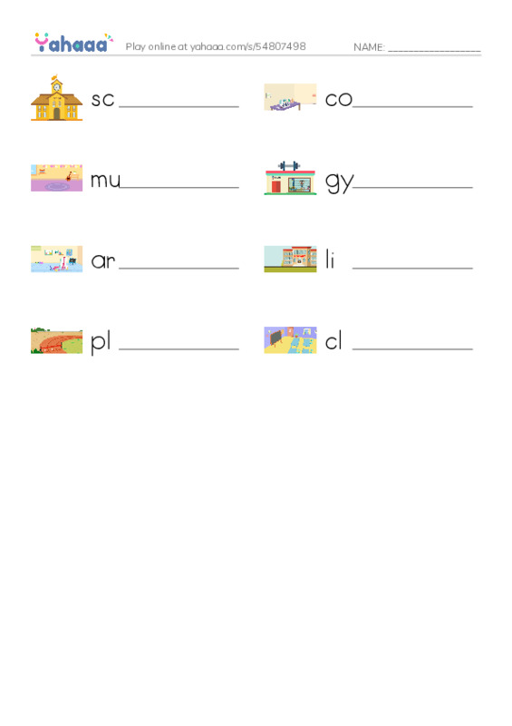 u5 PDF worksheet writing row